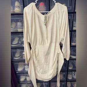 ‼️ SOLD ‼️ NWOT Free People THE ONLY ONE cream mini dress - size small (S)